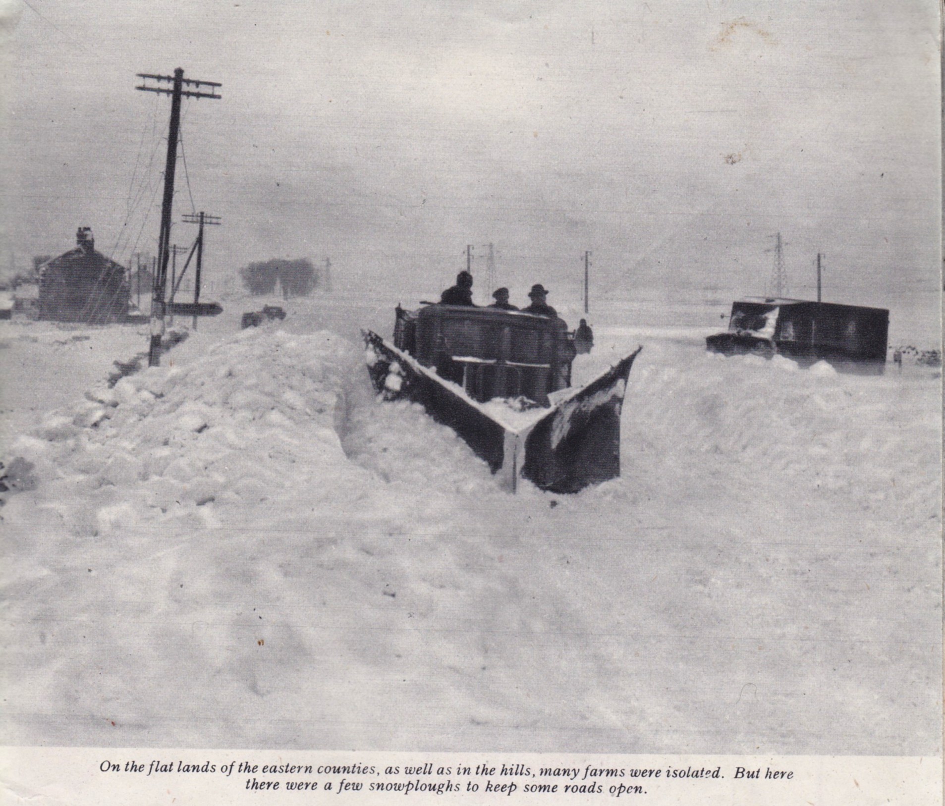 In 1947 the snow depths could be measured in meters not millimeters